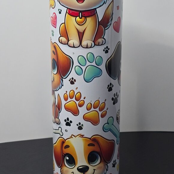 20 oz Cute Puppy Tumbler - Picture 2 of 4